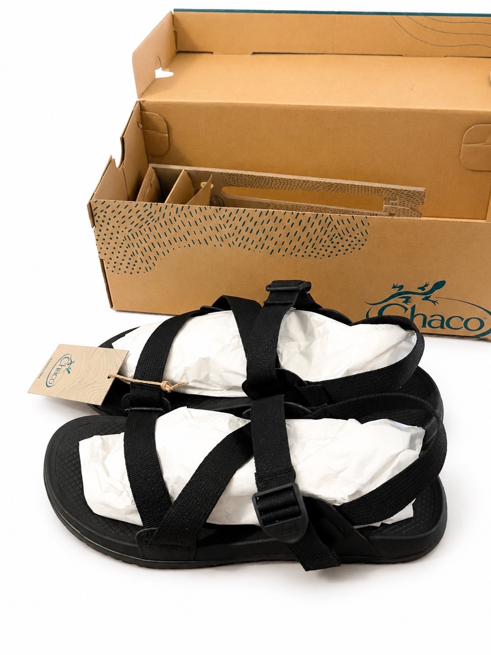 Chaco Lowdown Sandals Men’s 11 Black NWT Comfort Hiking Outdoor